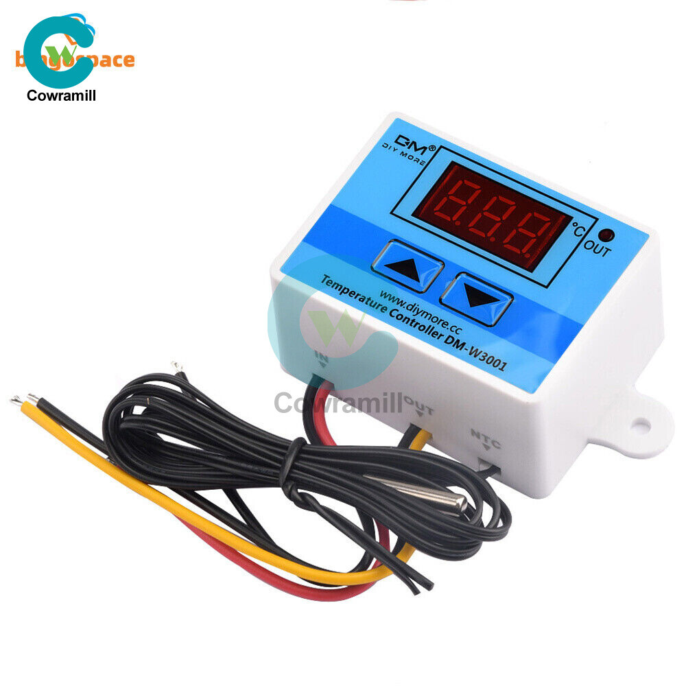 AC110-220V Digital Temperature Controller 10A Thermostat Control Switch Probe