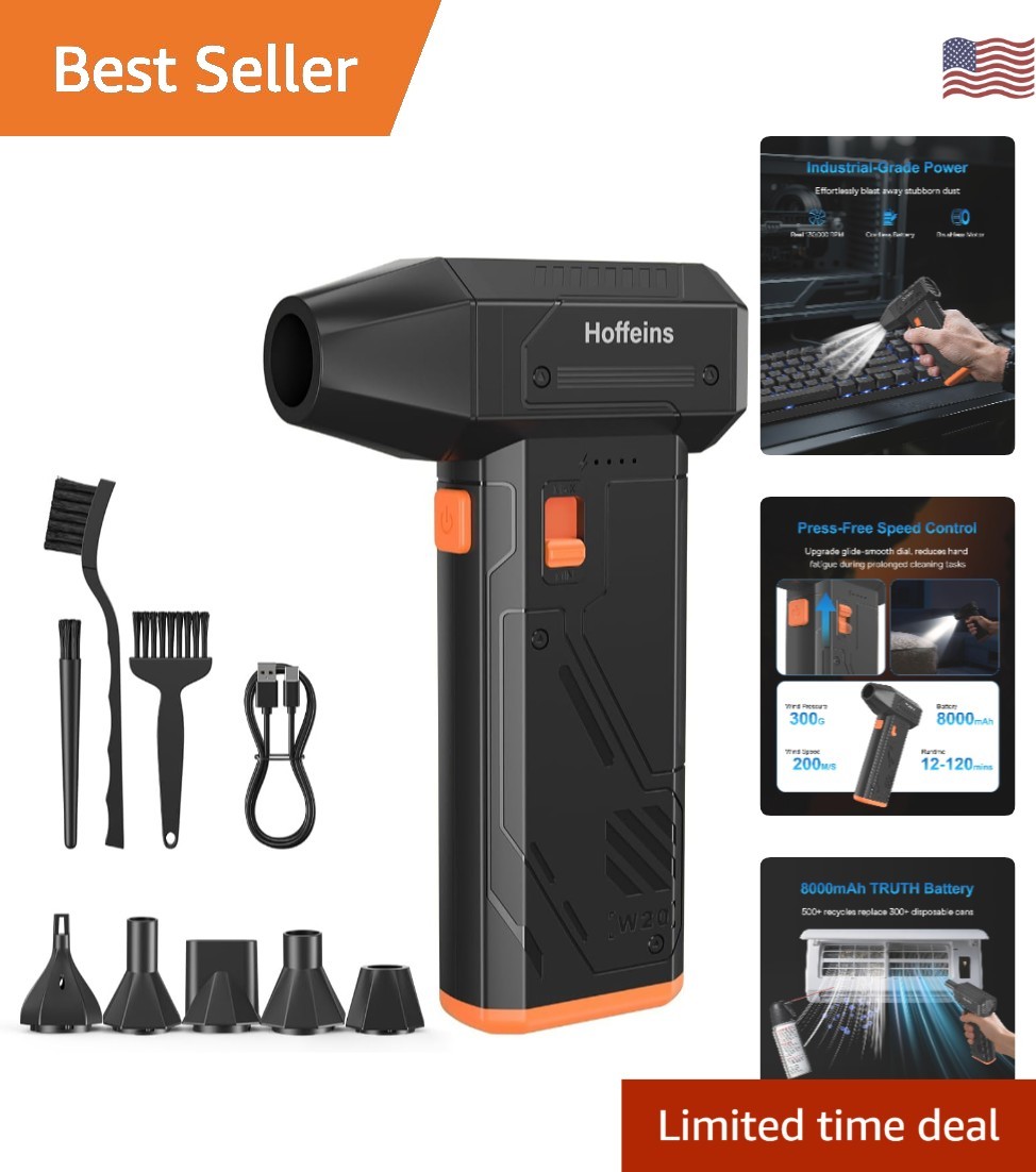 Ultra-Powerful Handheld Air Blower with Adjustable Speed for Home & Outdoors