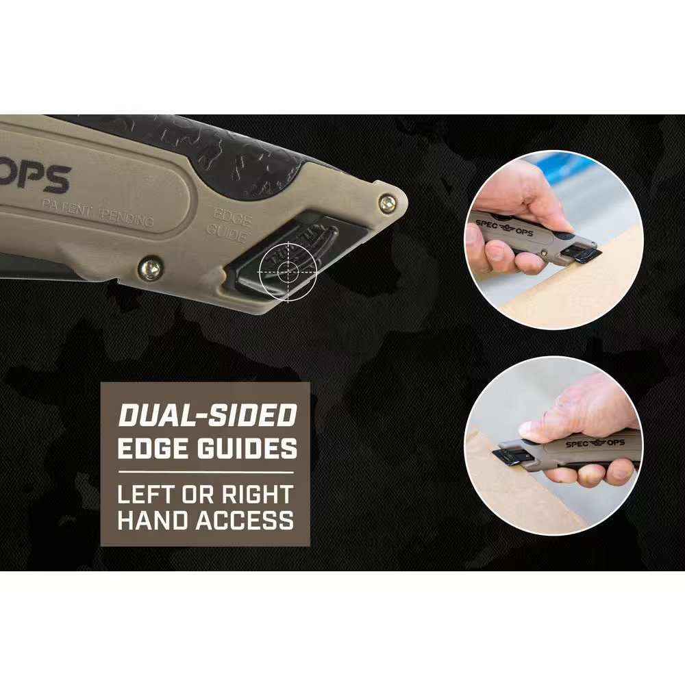 Safety Knife Box Cutter, Includes Holster & Lanyard