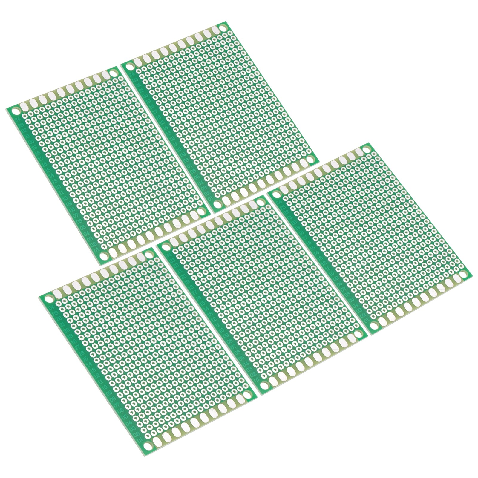 2" x 2.8" PCB Board Circuit 5 Pcs Single Sided Solder Boards Green