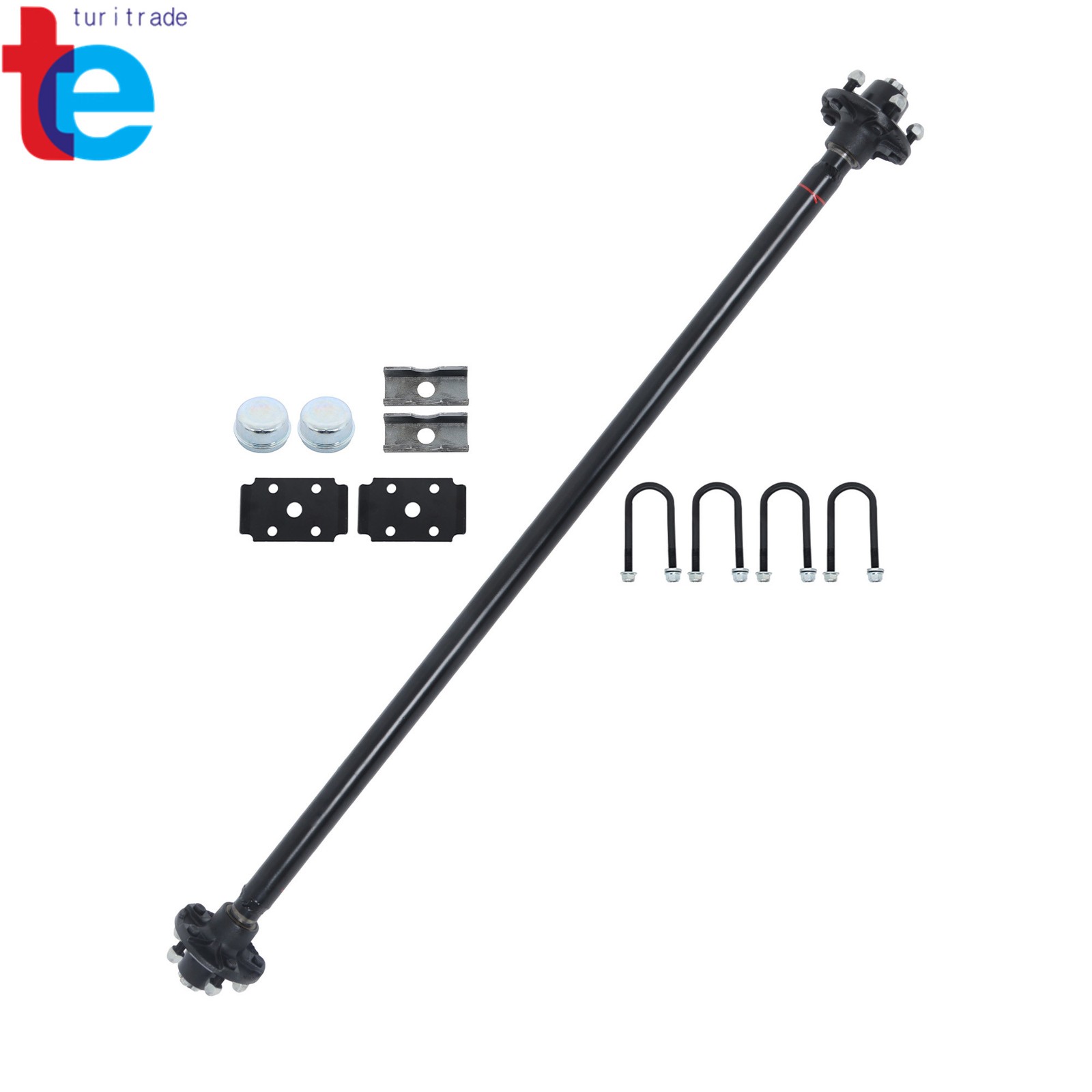 5 lug-4.5' 56.5' Hub Face 46.5' Spring Center 2000lbs Trailer Axle