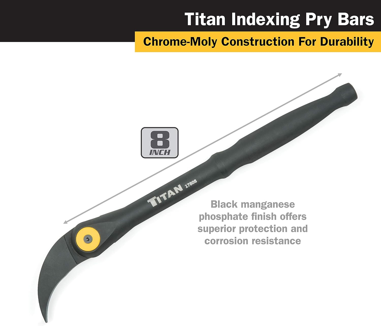 17808 Indexable Pry Bar, 8"