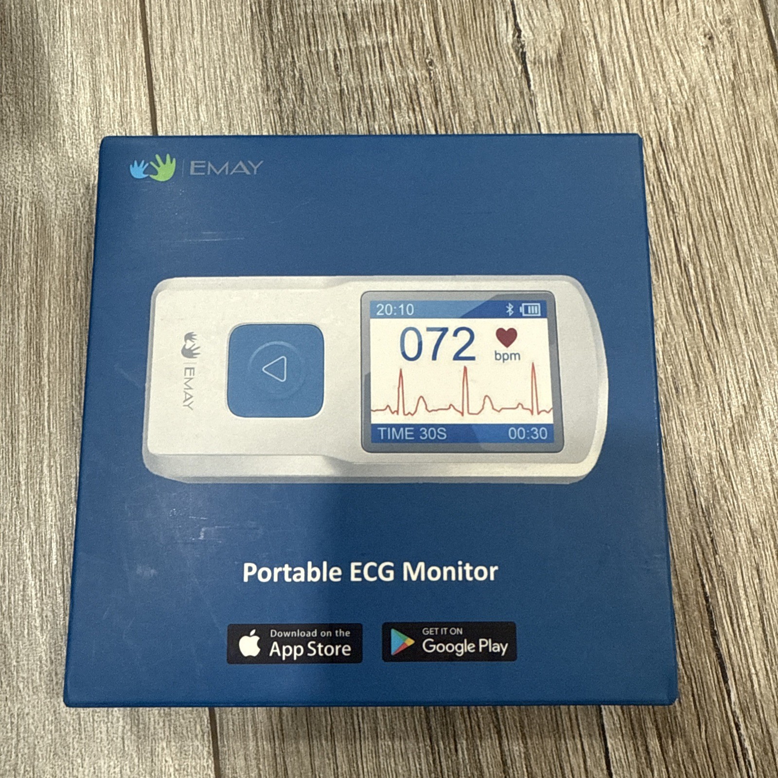 Bluetooth Portable ECG Monitor For iPhone, Android, Mac, & Windows EMG20 - NIB