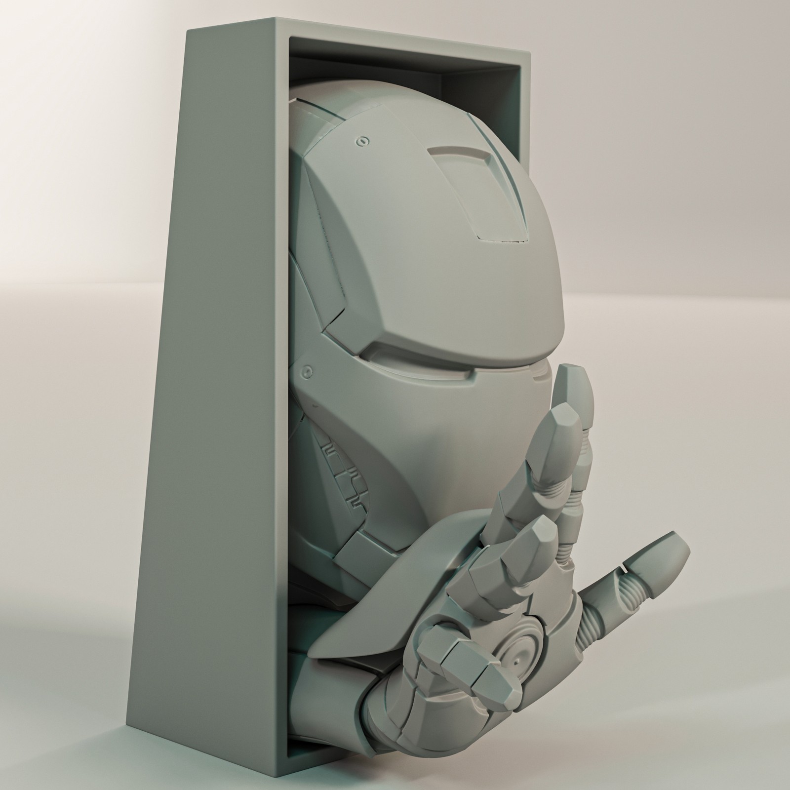 Iron Man Helmet - Avengers Inspired Book Nook & Wall Mount Unpainted