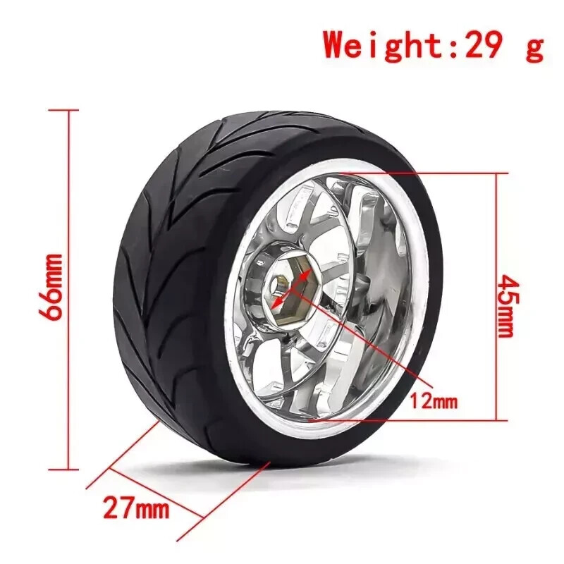 1/10 On road Rc Car Wheel Tires For Traxxas Nitro 4tec 4-tec 2.0 4pcs Upgrades