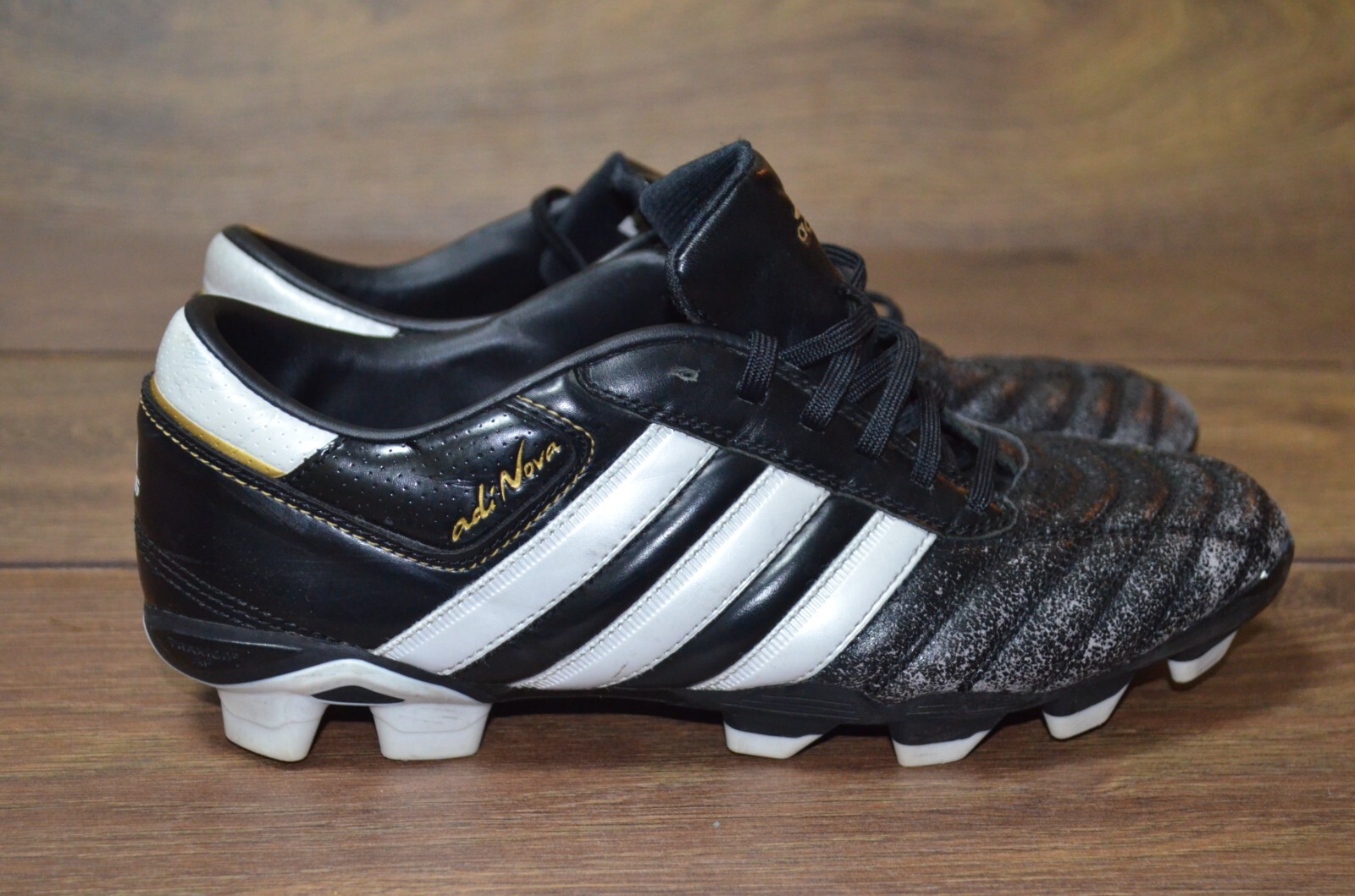 Football boots Adidas AdiNova II FG Rare Black Molded Cleats SPG 753001 US 8.5