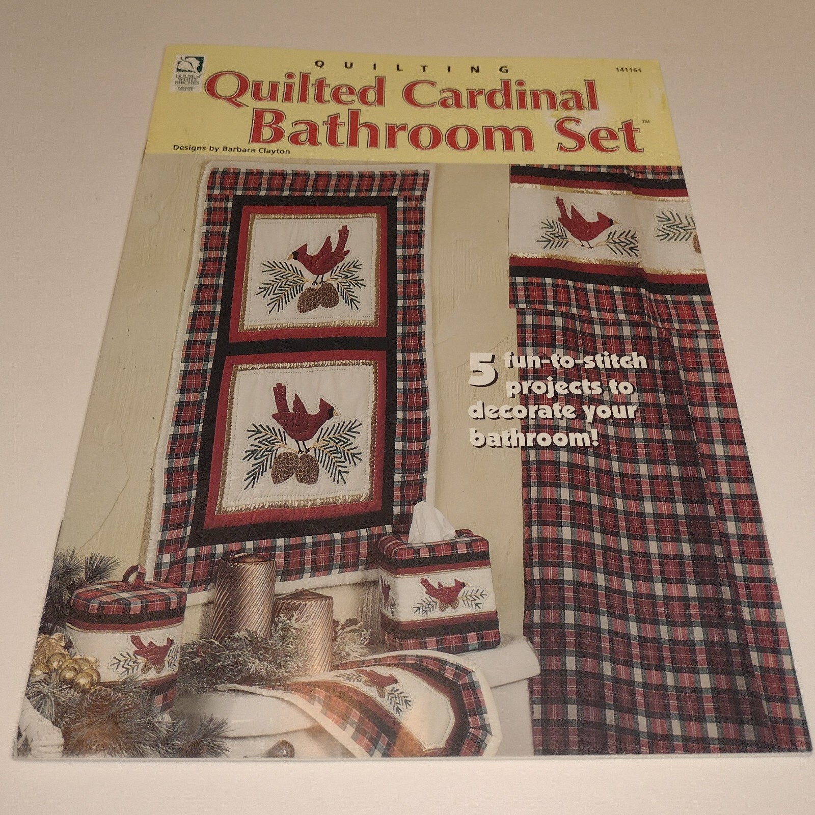 Quilted Cardinal Bathroom Set 5 Projects By Barb Clayton House Of White Birches