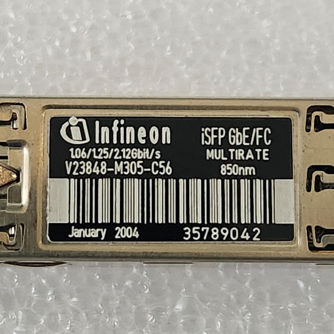 Lot of 2 Infineon V23848-M305-C56 SFP 1000Base-SX 850nm 550m MMF LC