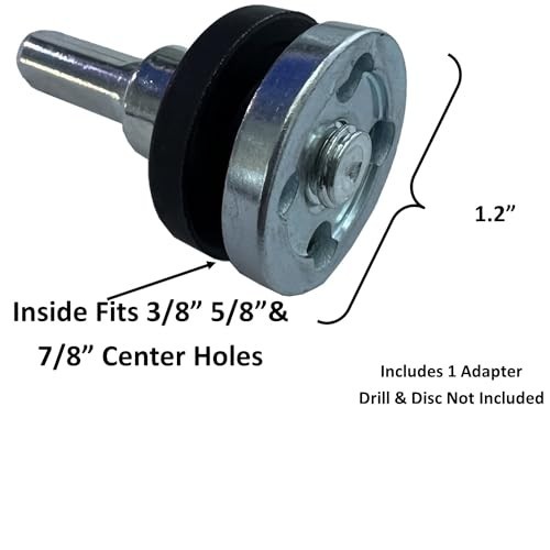 Drill Adapter Attachment for 3/8" 5/8" & 7/8" Arbor Grinder Discs & Cut Off Whee