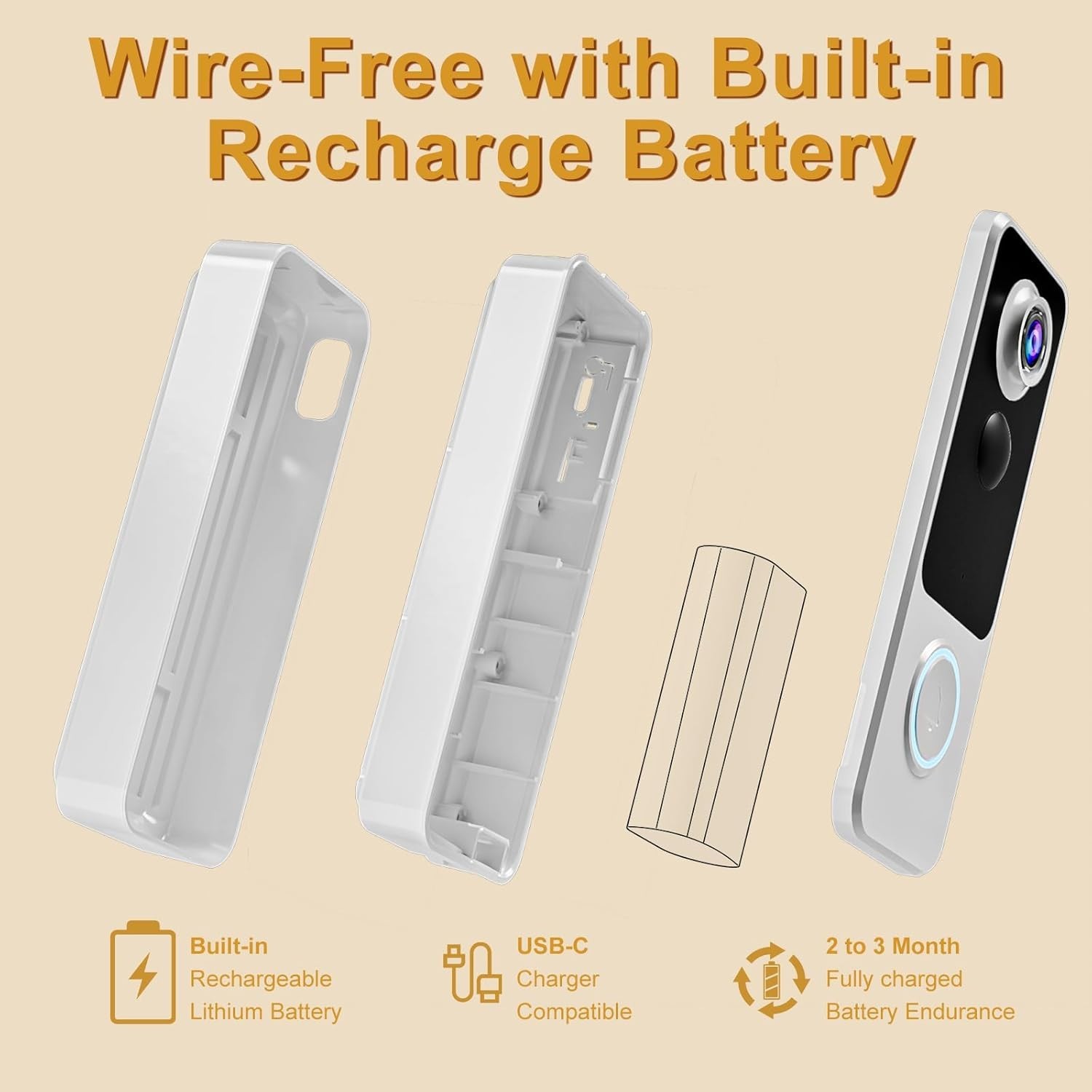 Weatherproof Wireless Doorbell Motion Detection