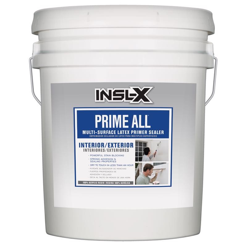 INSL-X All White Flat Water-Based Acrylic Latex Multi-Surface Primer Sealer 5gal