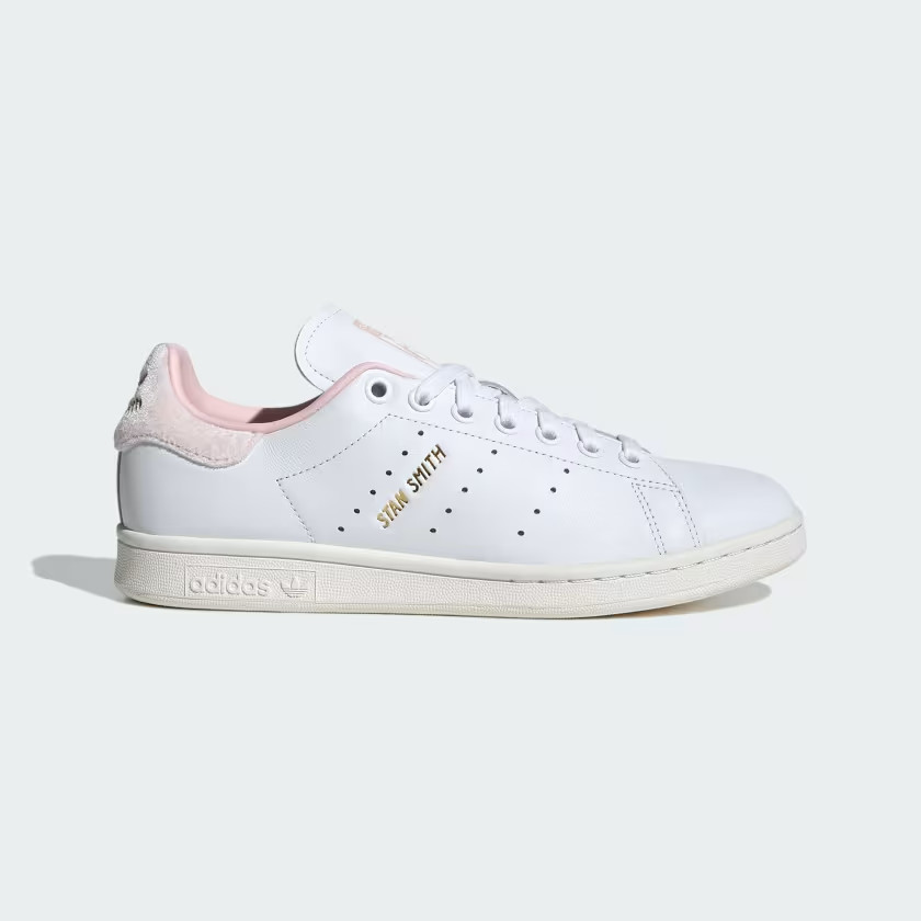 Adidas Women's Stan Smith 'White Velvet Sandy Pink' Shoes IF7002