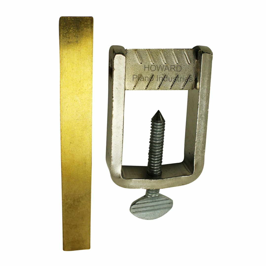 Piano Ivory Key Clamp Frame Nickel Plated W/ Tail Plate Solid Brass- Repair Tool