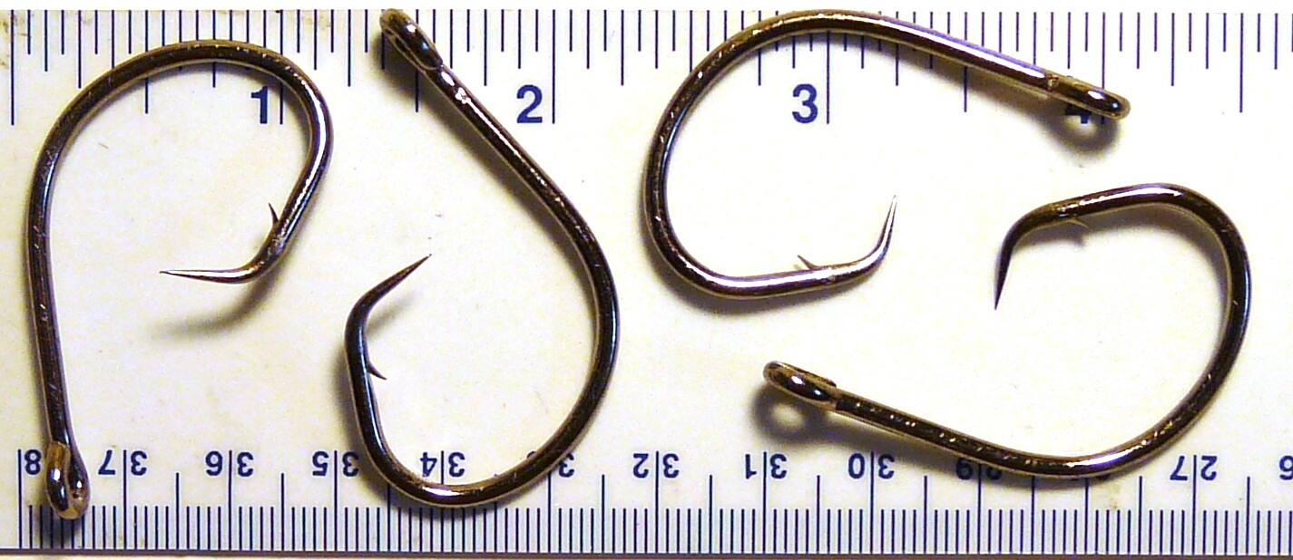 100 GT 2X L2004 Offset Circle Fish Fishing Hooks size 6/0 - 100 hooks L2004