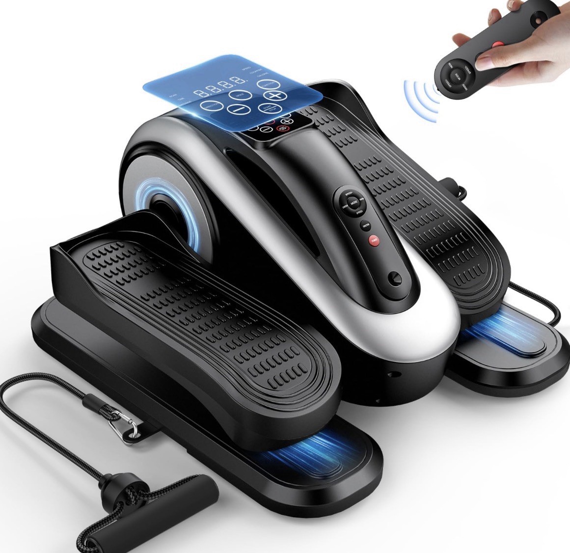 LVPIMAN Under Desk Elliptical Machine,Electric Leg Exerciser For Seniors