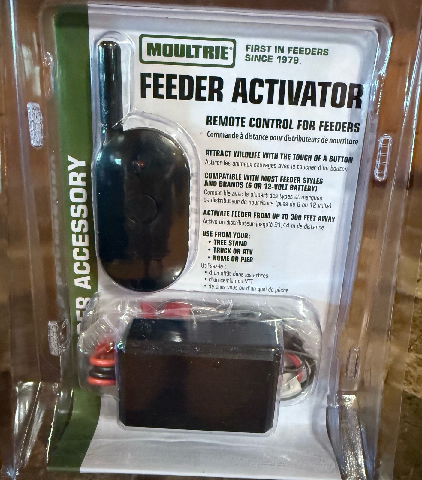 Moultrie Feeder Activator | Remote Control  Compatible With 6 Or 12-V 300’ Range