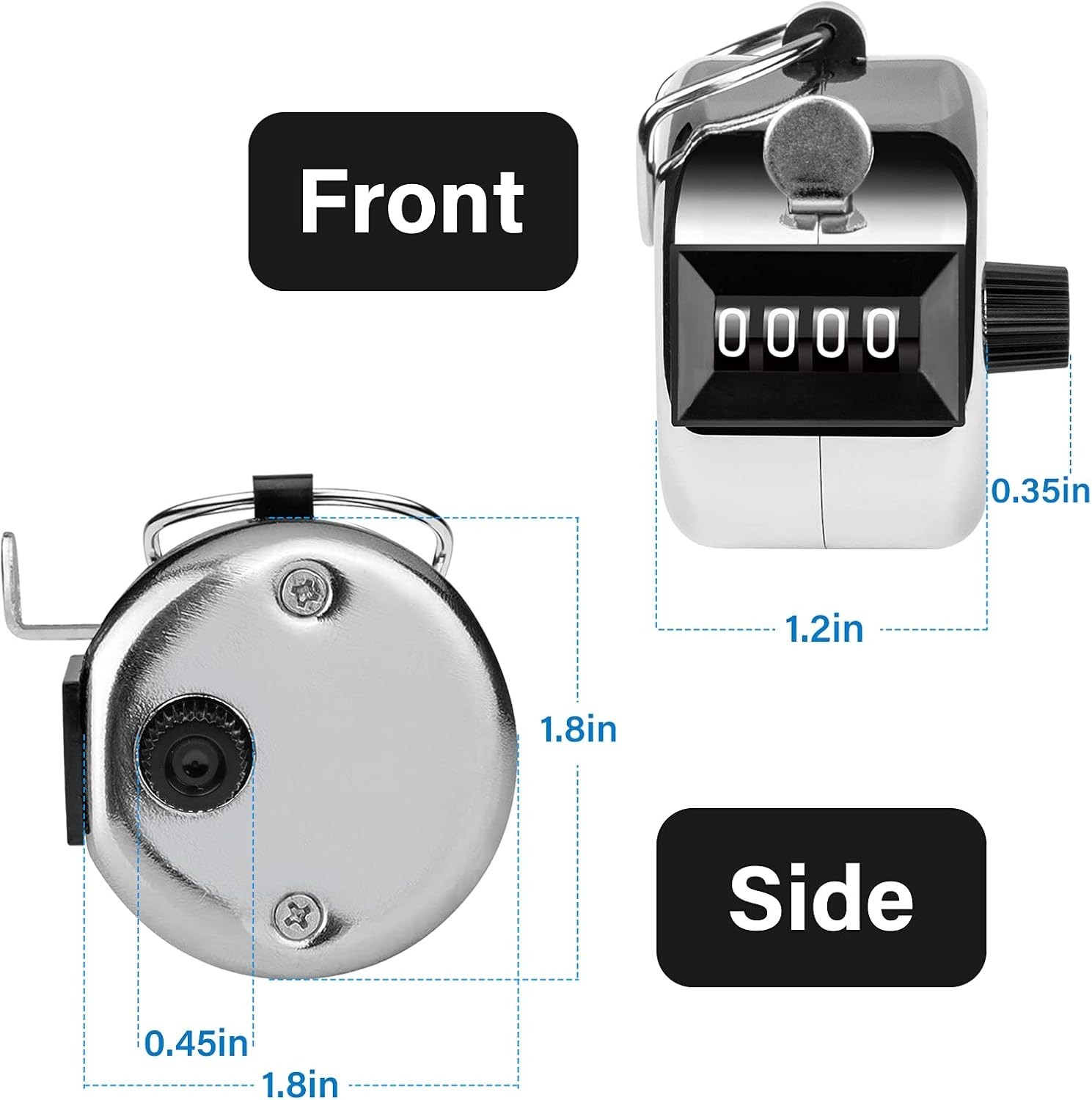 Precise 4-Digit Mechanical Tally Counter for Versatile Use