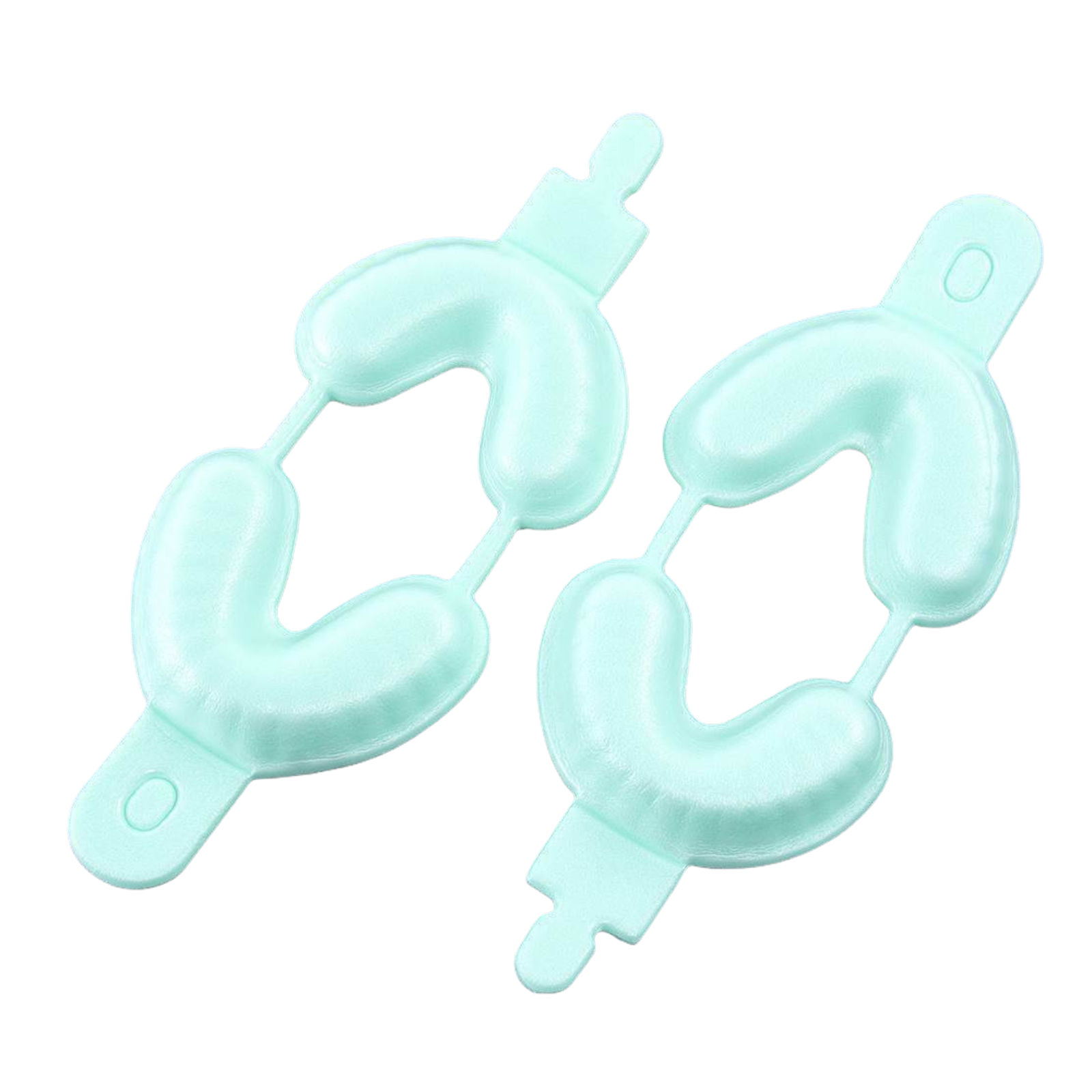 100pcs Disposable Fluoride Trays Dental Dual Arch For Gel Foam Child/Pedo Green