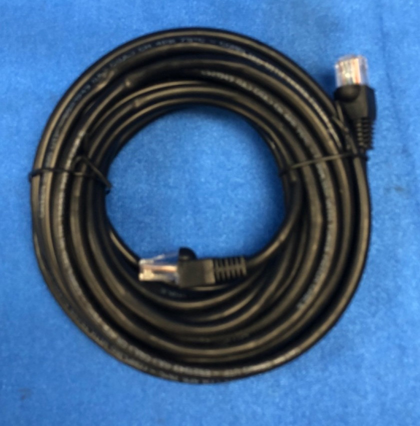 Black Ethernet Network Cable - RJ45 Patch Cord