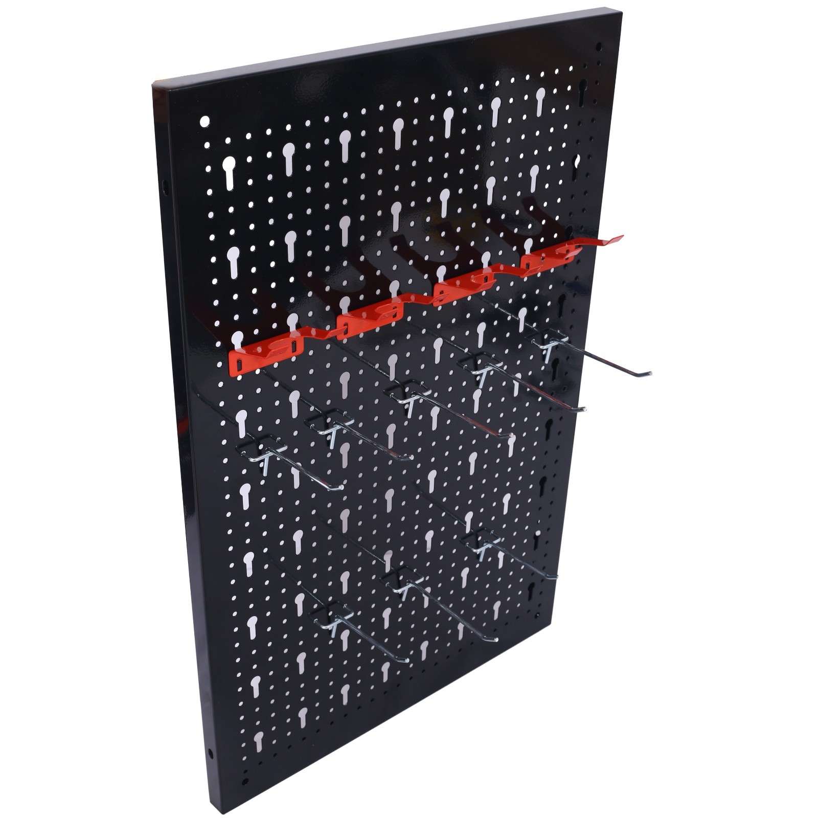 4ft Metal Pegboard Tool Organizer w/ 3 Boards & Hooks for Garage Workshop