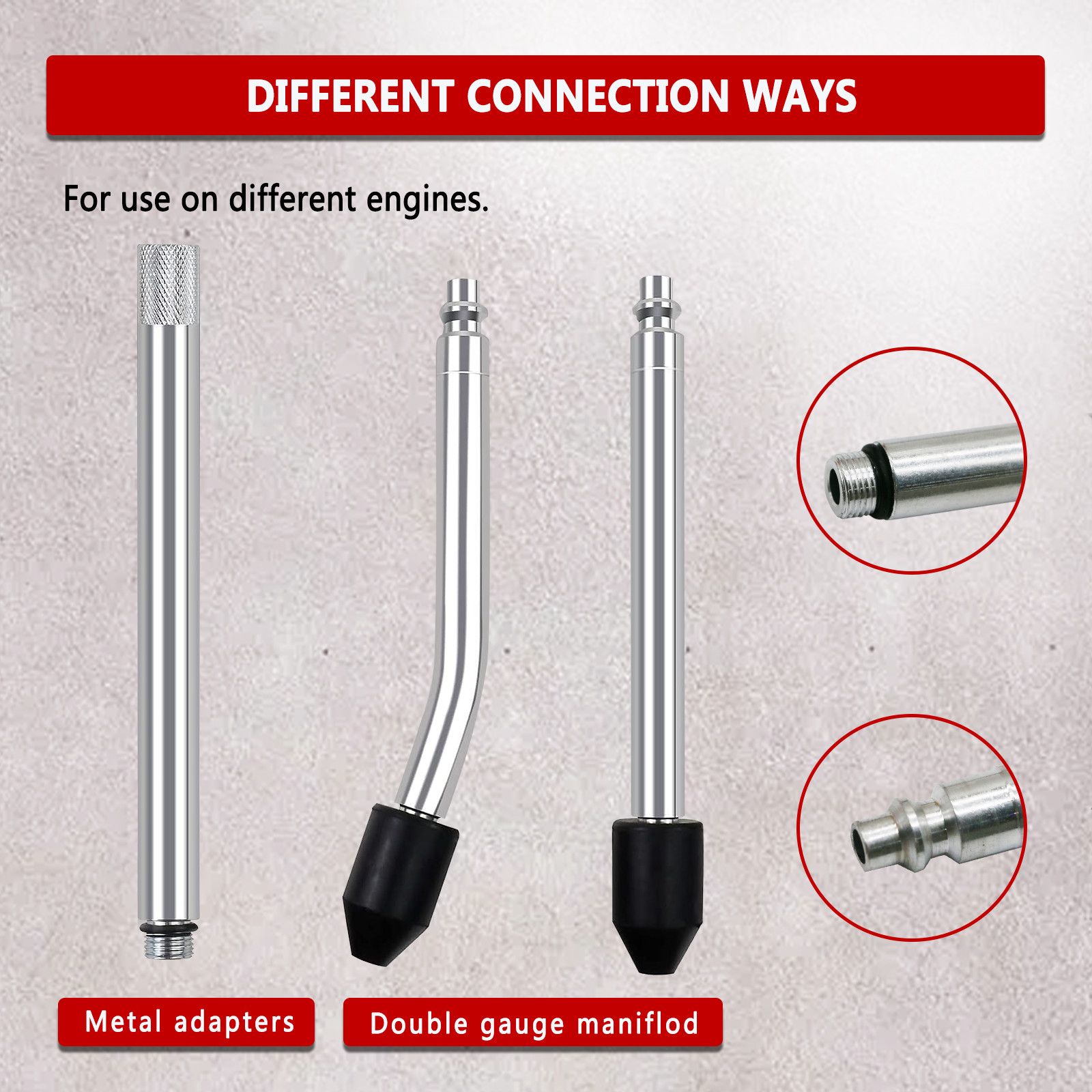 Multi-Function Cylinder Leak Down Tester Kit Engine Compression Tester Tool