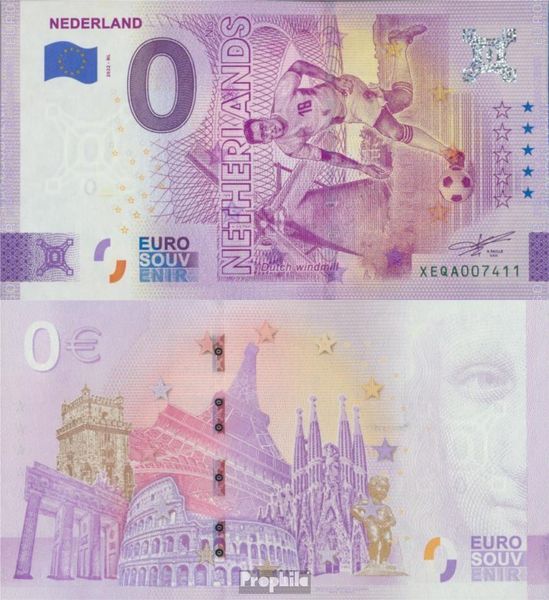 Banknote Netherlands 2022 0 Euro Souvenirschein Netherlands uncirculated 2022 Fo