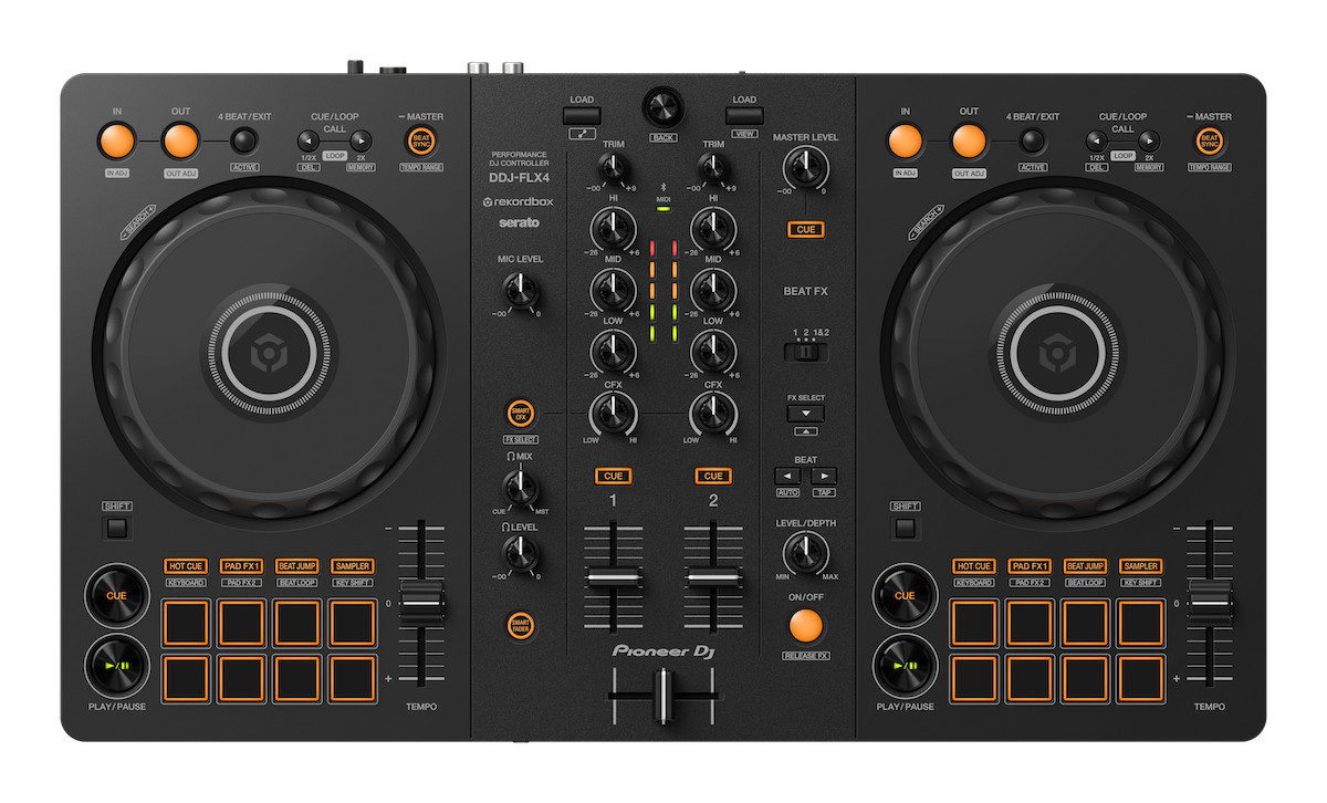 Pioneer DJ DDJ-FLX4 2-Channel DJ Controller for Rekordbox & Serato DJ Lite