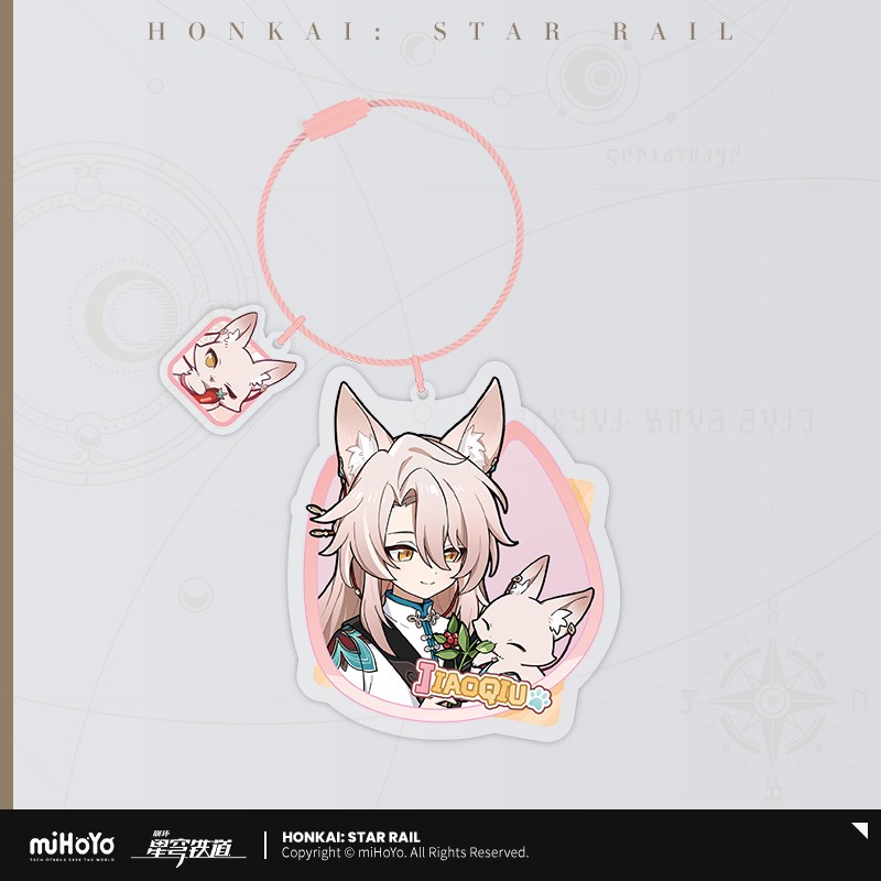 miHoYo Honkai: Star Rail Jiaoqiu Kids Cat Keychain Official The Littles Keyring
