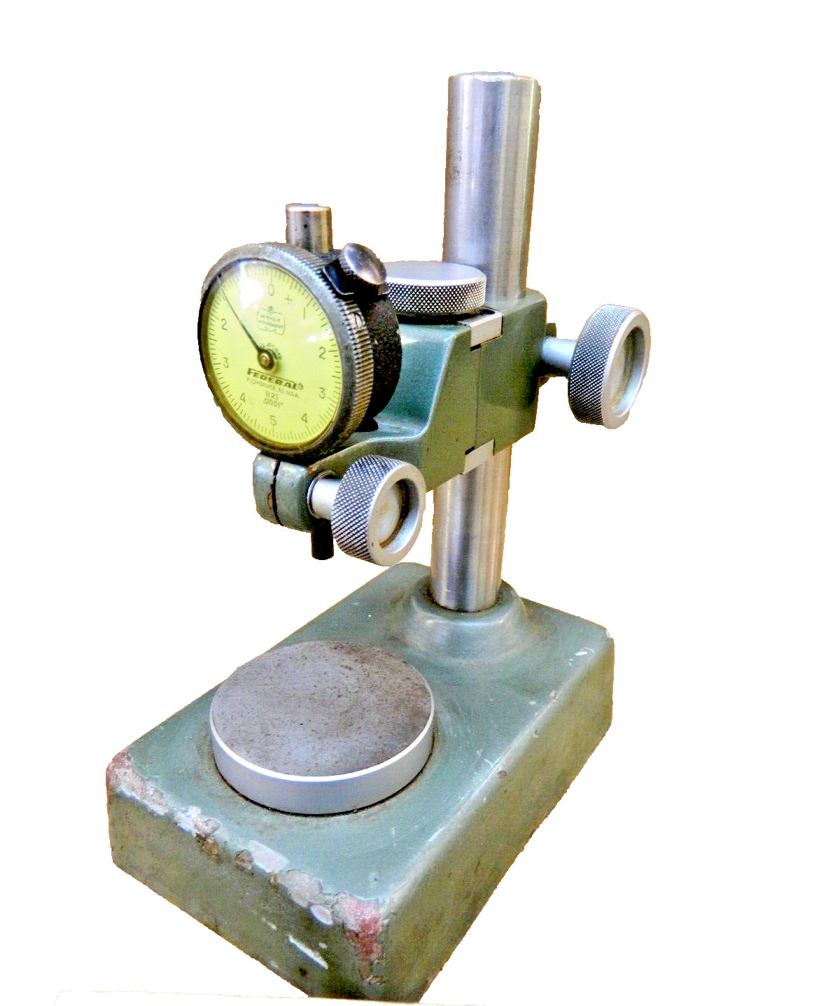 MAHR FEDERAL  Comparator Stand Fine Adjustment & FEDERAL .0001 Indicator B21