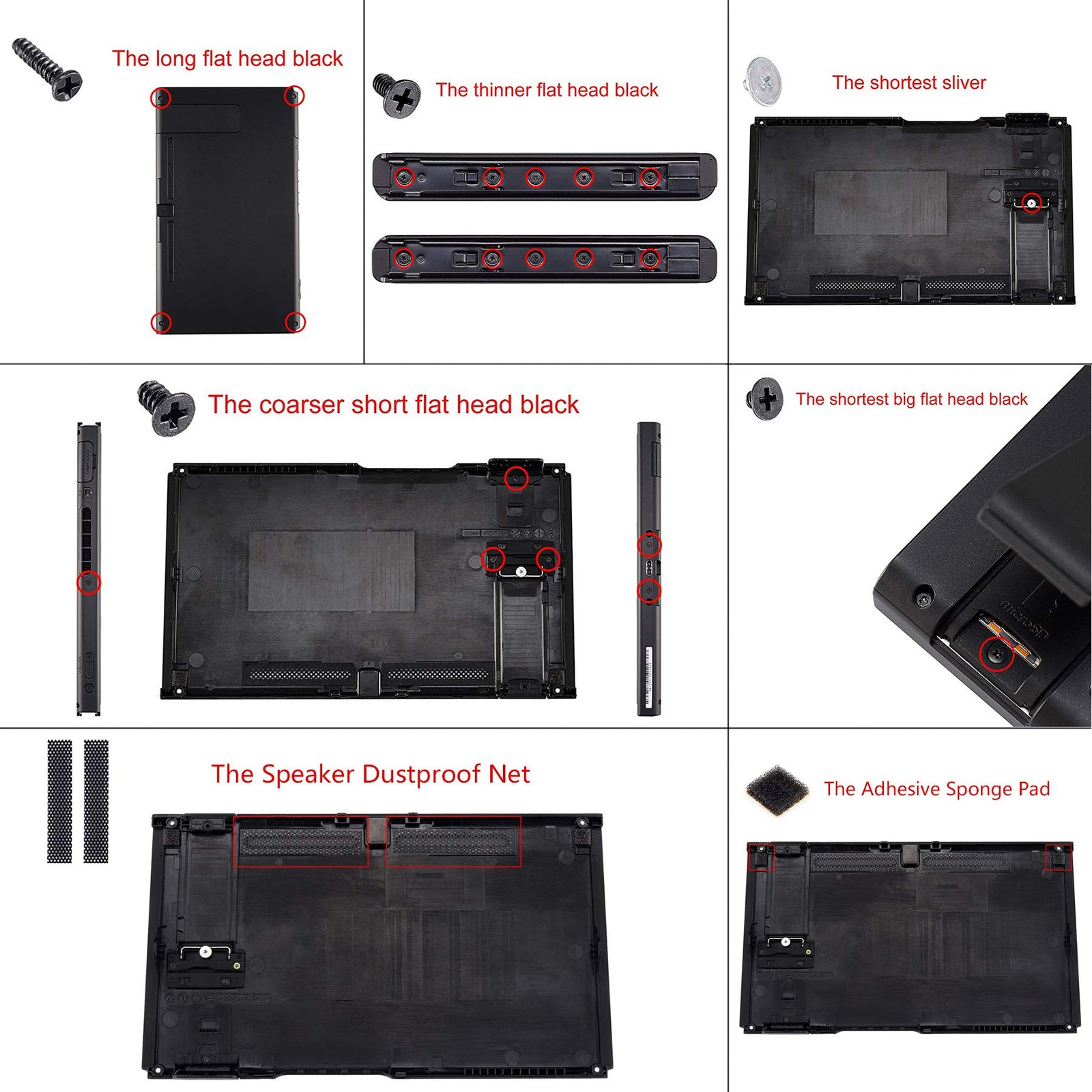 Switch Replacement Case Shell Air Force Blue