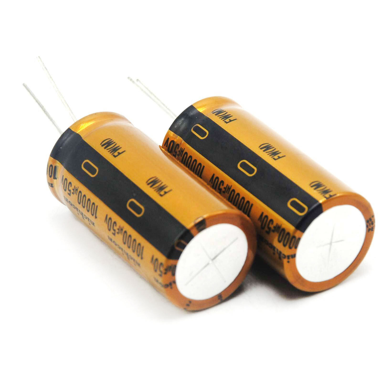 2pcs Japan Nichicon FW 10000UF 50V  25*50mm Audio Electrolytic Capacitor 25*50mm