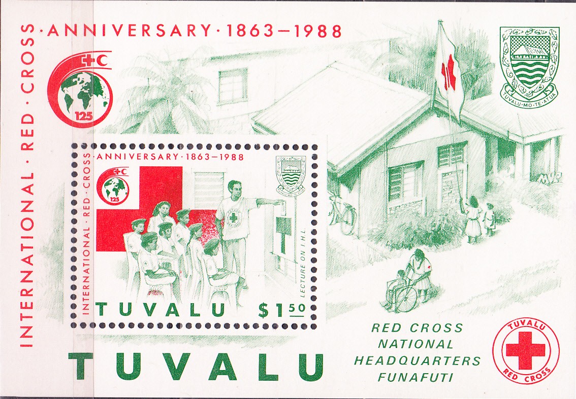 W TUVALU 0489 RED CROSS