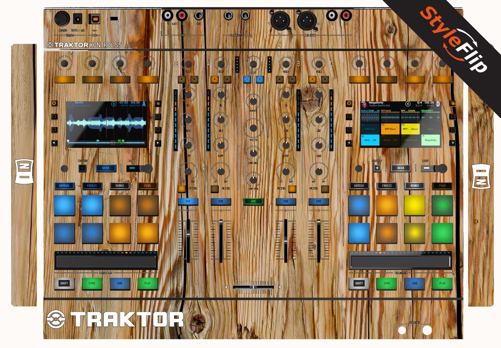 Native Instruments TK S5 Skin | Wood 4 | Protective Decal | StyleFlip Skins