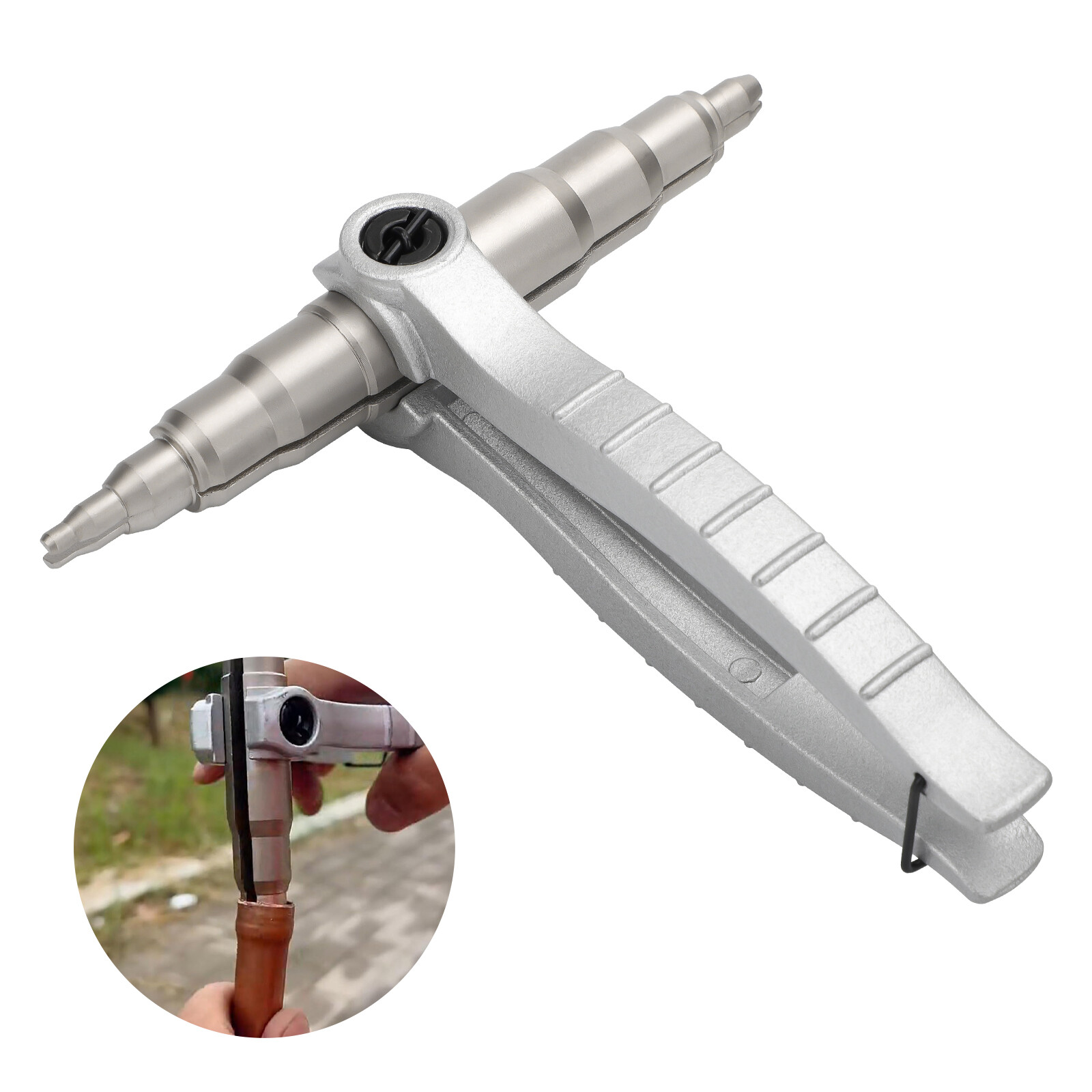 Manual Copper Pipe Tube Expander Tool for A/C Installation & Repair 1/4" to 7/8"