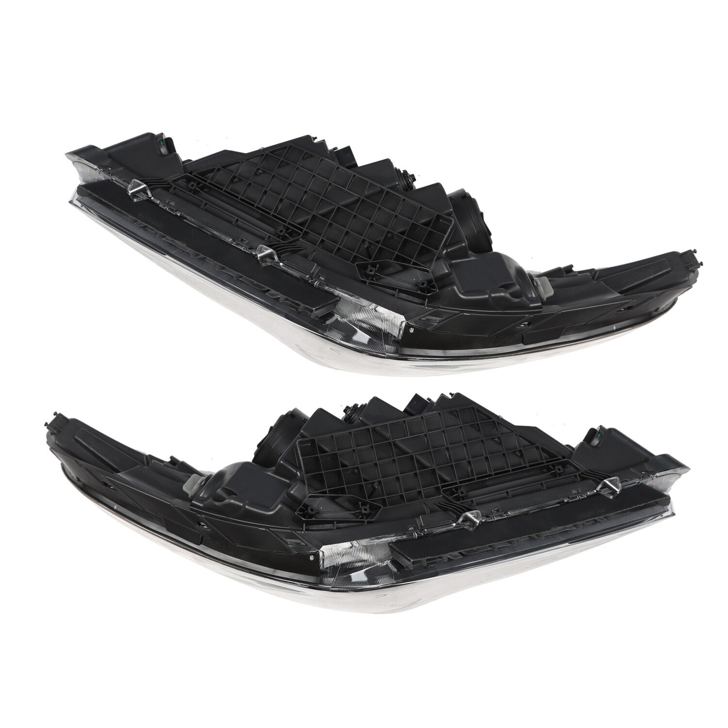 Fit For 2015 2016 2017 Hyundai Sonata Chrome Halogen Headlight Headlamp Pair