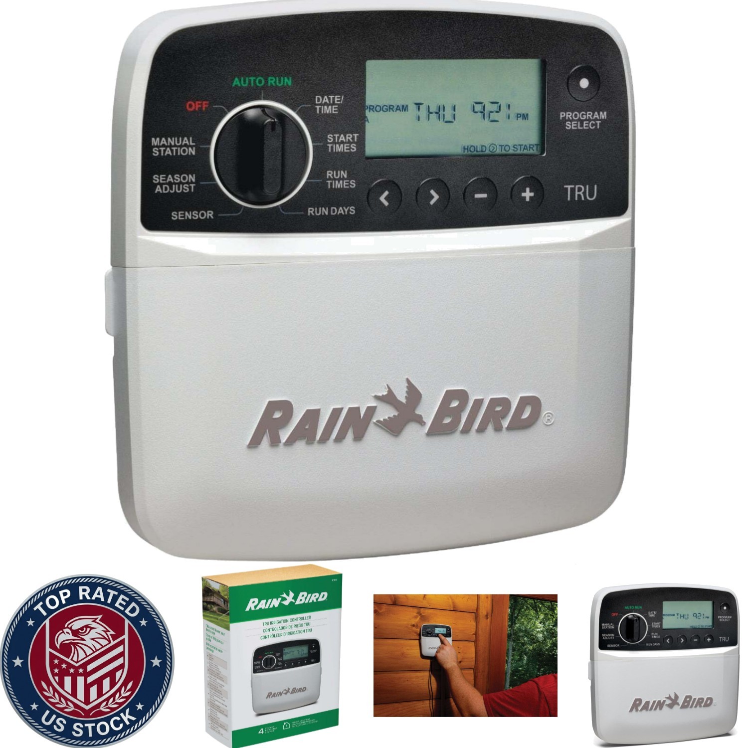 Smart 4-Zone Indoor Irrigation Controller with WiFi & LCD for Efficient Watering