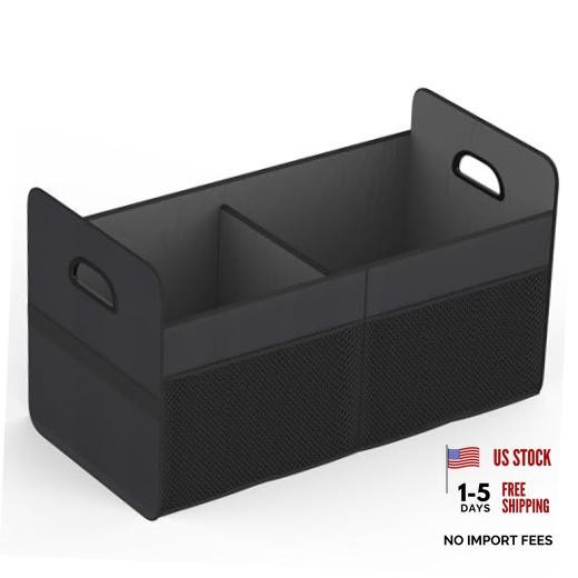 Car Trunk Organizer, Collapsible Trunk Organizer Sturdy SMALL 2 Compartments