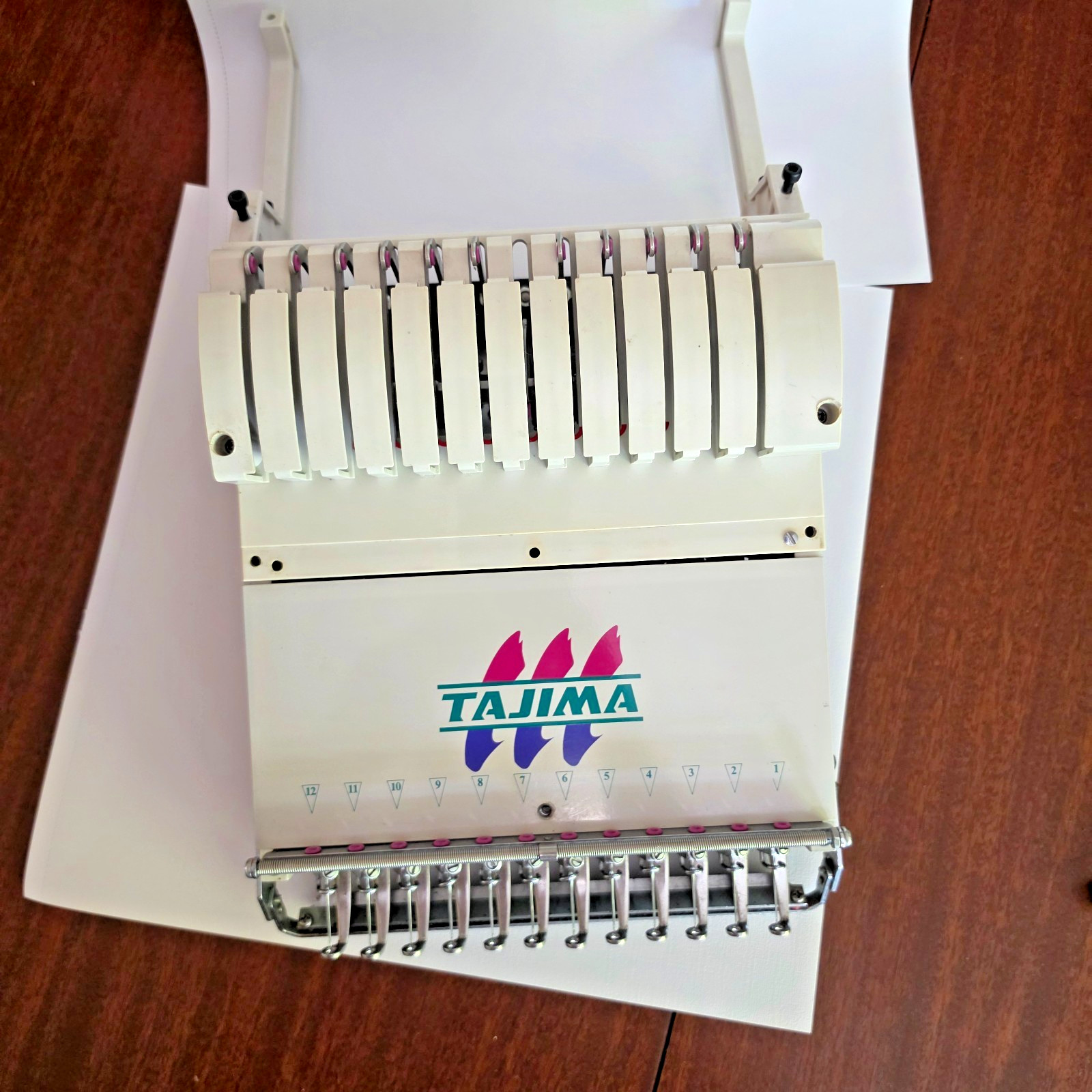 Tajima Embroidery TMEX-1201 12 NEEDLE  Take up Case Assembly