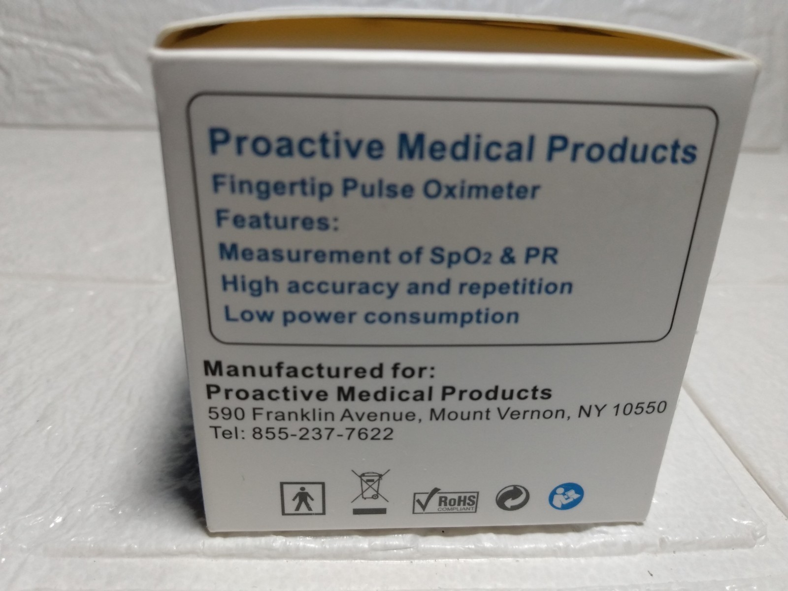 Proactive Medical Products Fingertip Pulse Oximeter With Lanyard [Model: 20110]