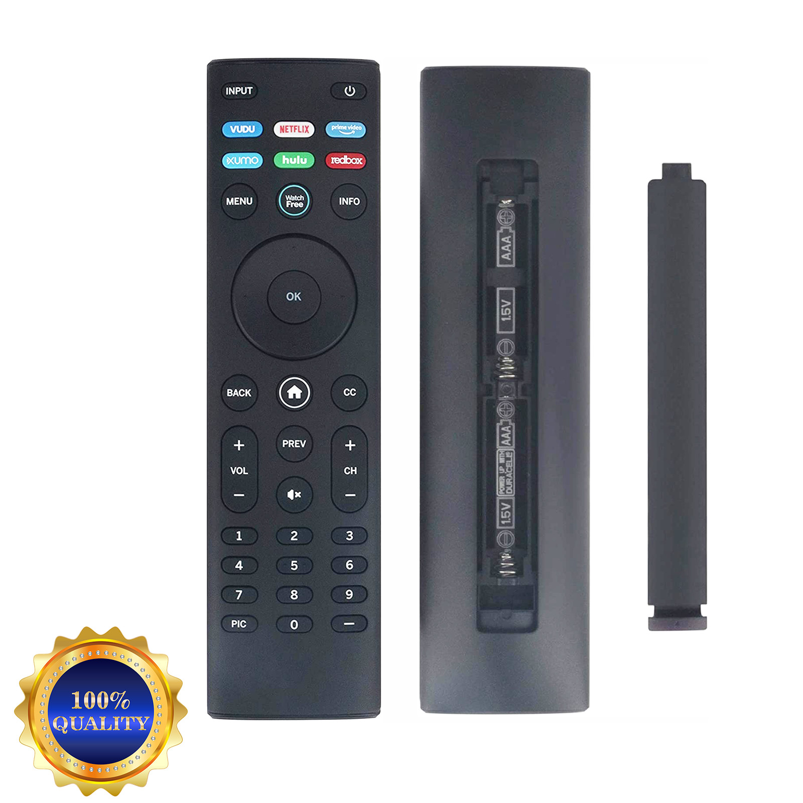 New Remote Control for VIZIO Smart TV D32F4-J01, D24F-J09, D40F-J09, D43F-J04