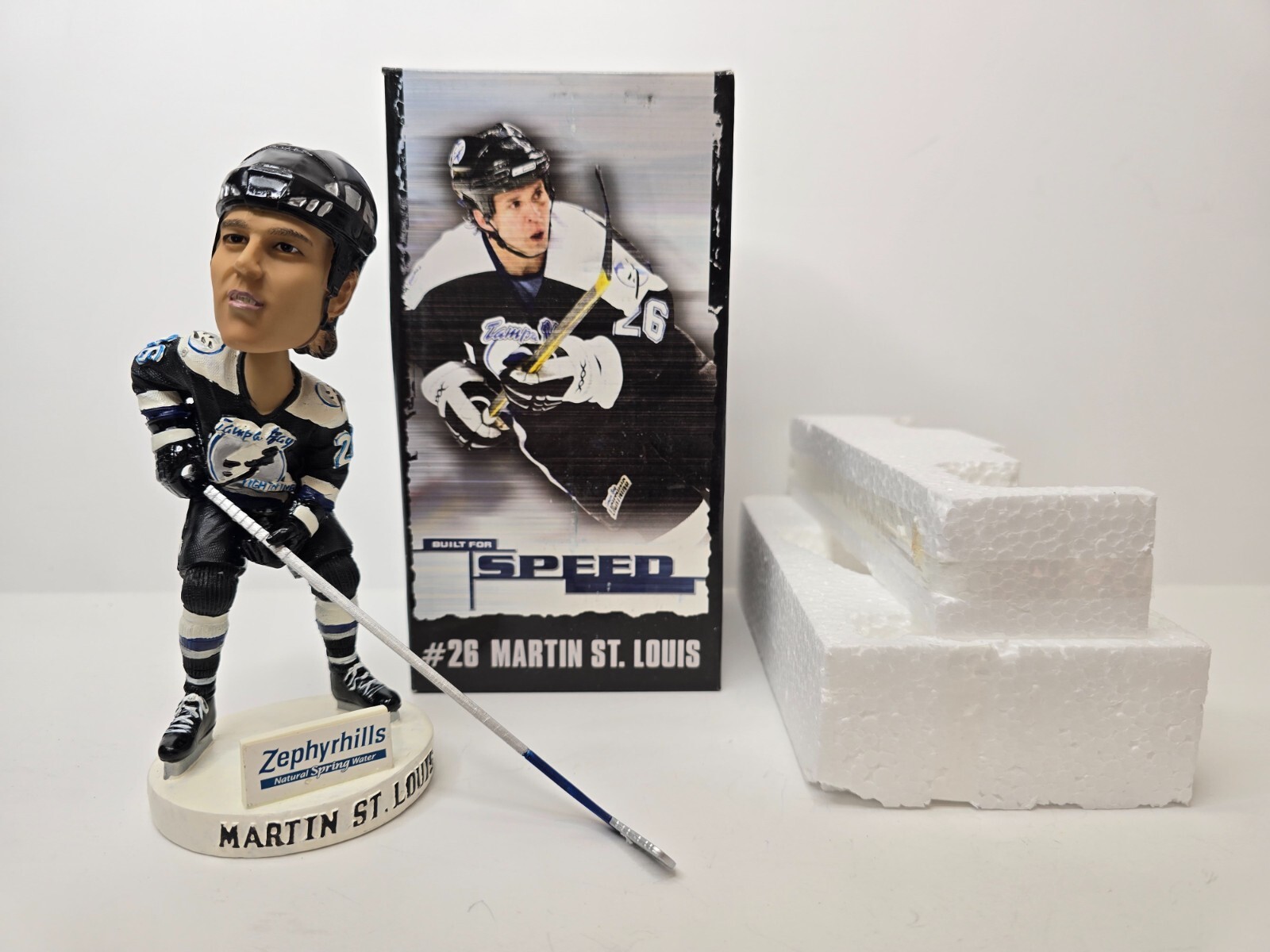 Martin St Louis - Hockey Bay - Tampa Bay Lightning - Bobblehead Bobble Head NIB