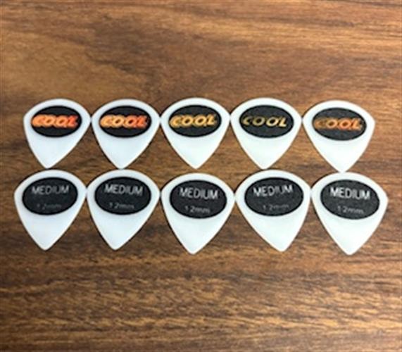 Cool Music Juratex Sand Textured Jazz Picks, 1.2mm Med - Custom 10 Pack