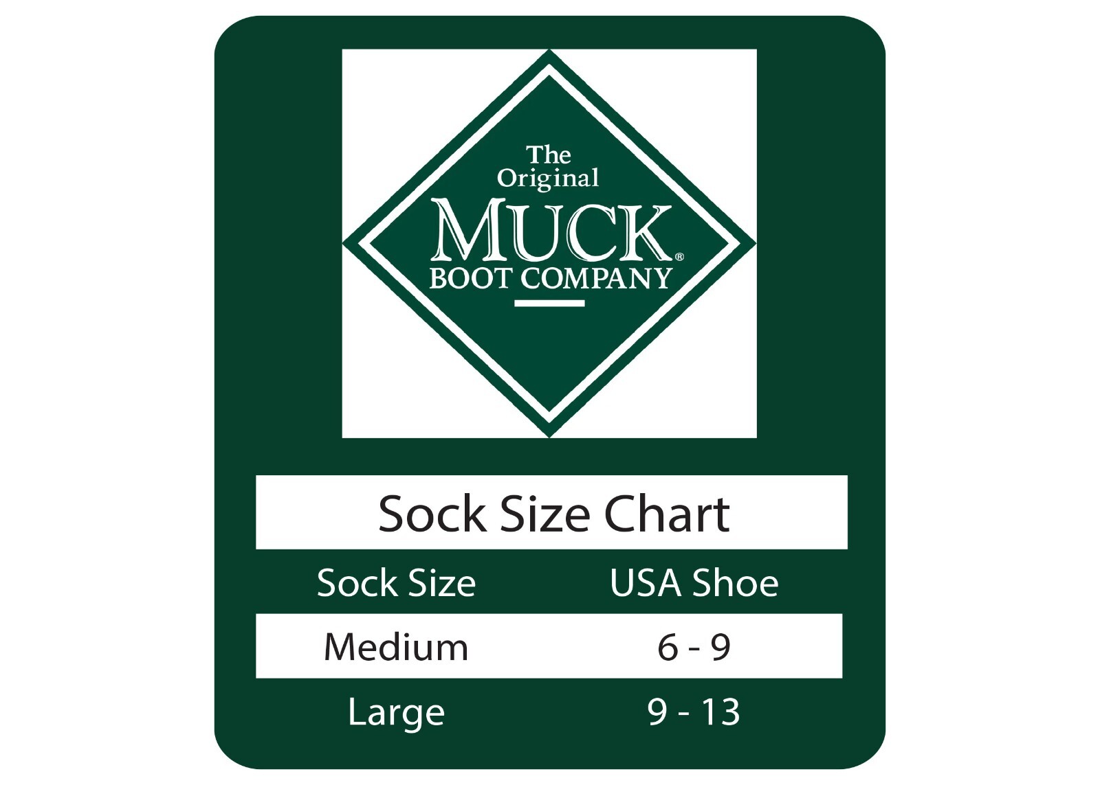 Muck Boot Mens 70% Merino Wool Heavyweight Over The Calf Boot Socks 1 Pair Pack