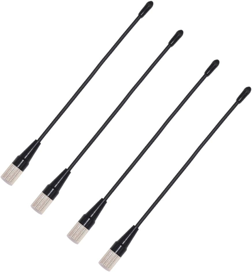 4 PCS Replacement SMA Whip Antenna for Shure UR1 UR5 UR1M P9R P9RA P10R ULXD1 QL