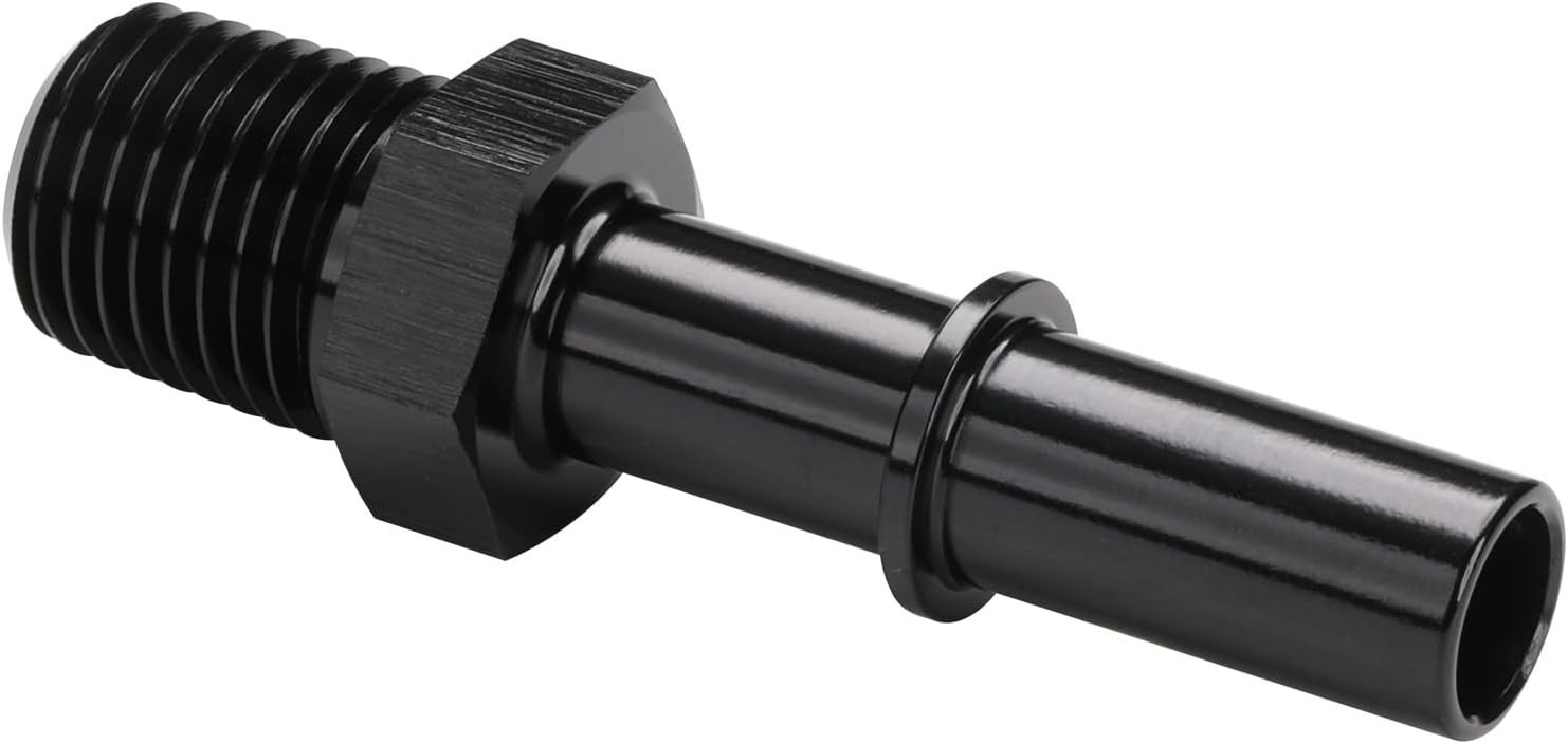 1/4 NPT Male to 3/8" SAE Quick Disconnect Male Push On EFI Fuel 1/4 NPT to 3/8"