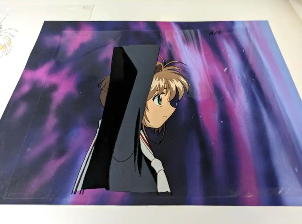 Cardcaptor Sakura Original Cel Full Setup Hand Painted Background Genga CLAMP JP