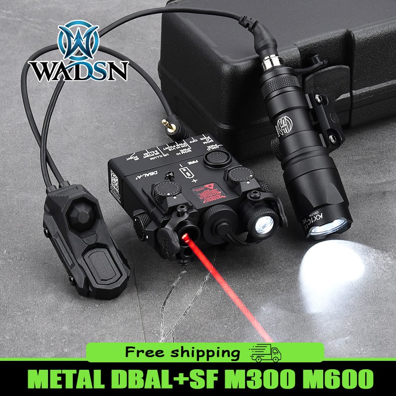WADSN All Metal DBAL-A2 Laser Sight SF M300 M600 Flashlight AXON Remote Switch