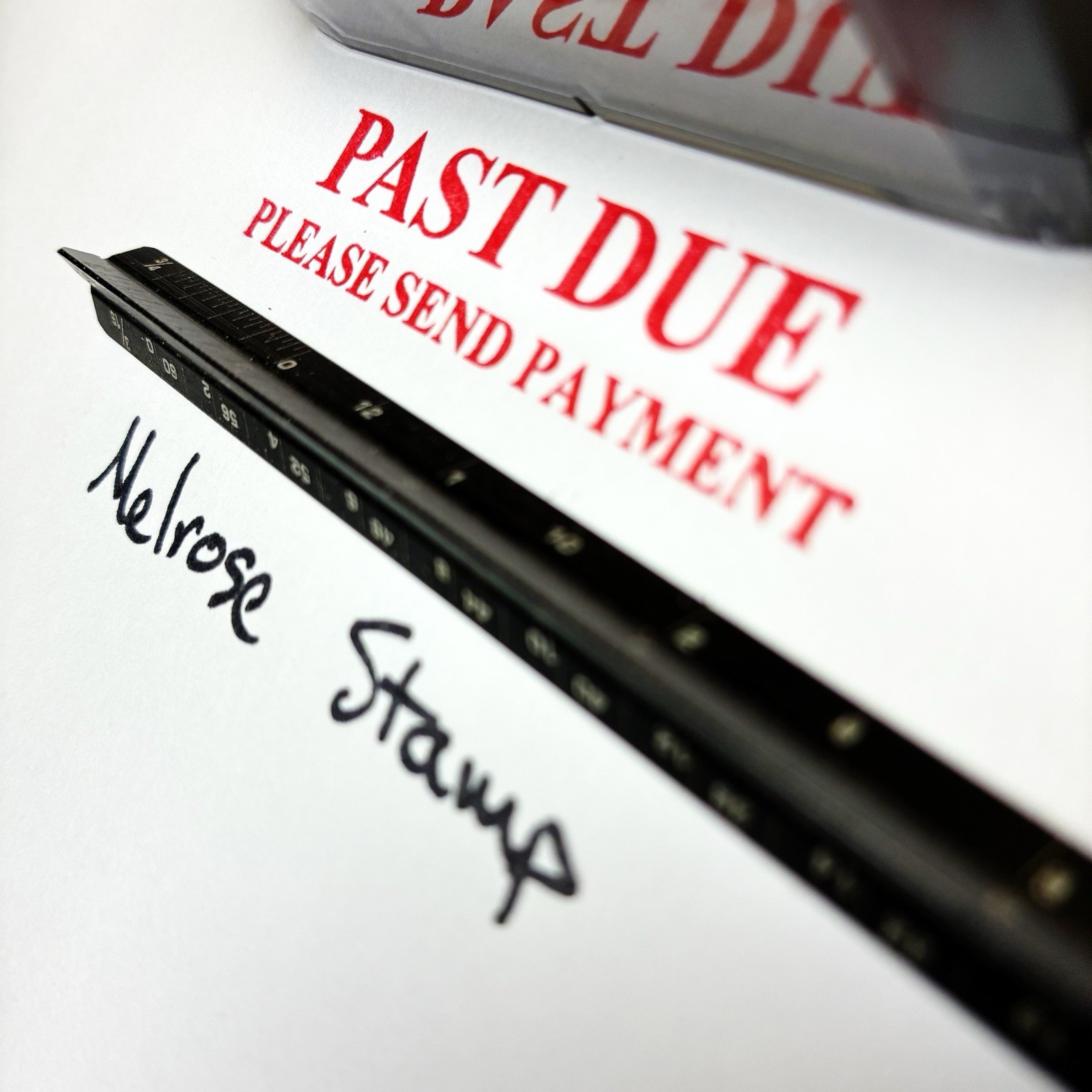 Past Due Please Send Payment Rubber Stamp Red Ink Ideal 4913