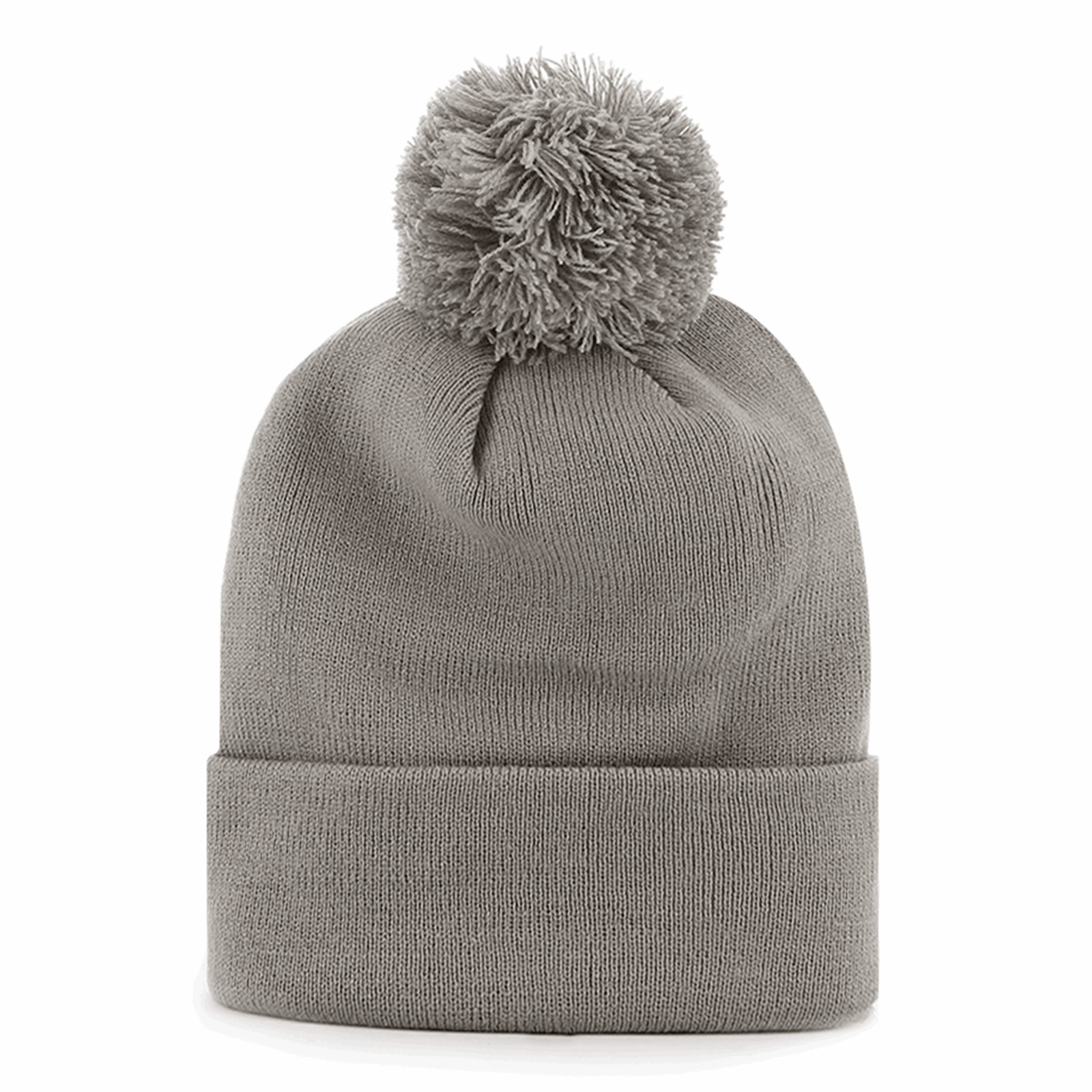 Pom Pom Grey Beanie