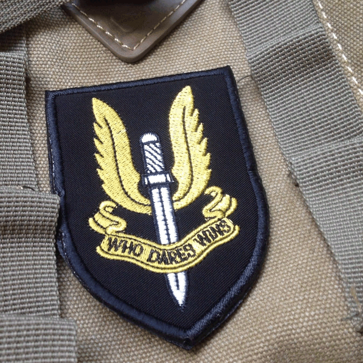 Special Air Service SAS Patch Who Dares Win EMBROIDERED Hook & Loop PATCH
